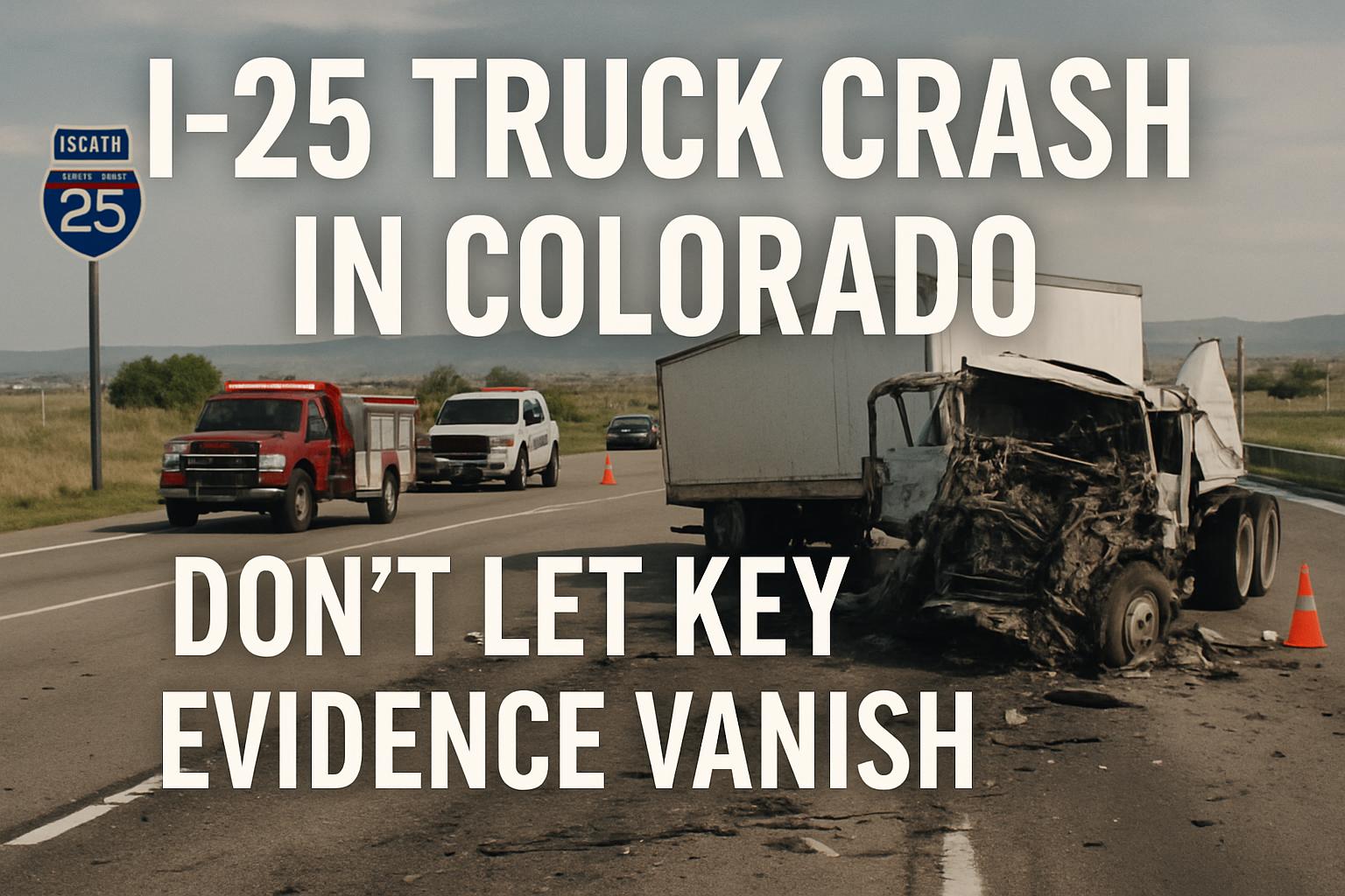 I-25 Truck Crash in Colorado: Don't Let Key Evidence Vanish